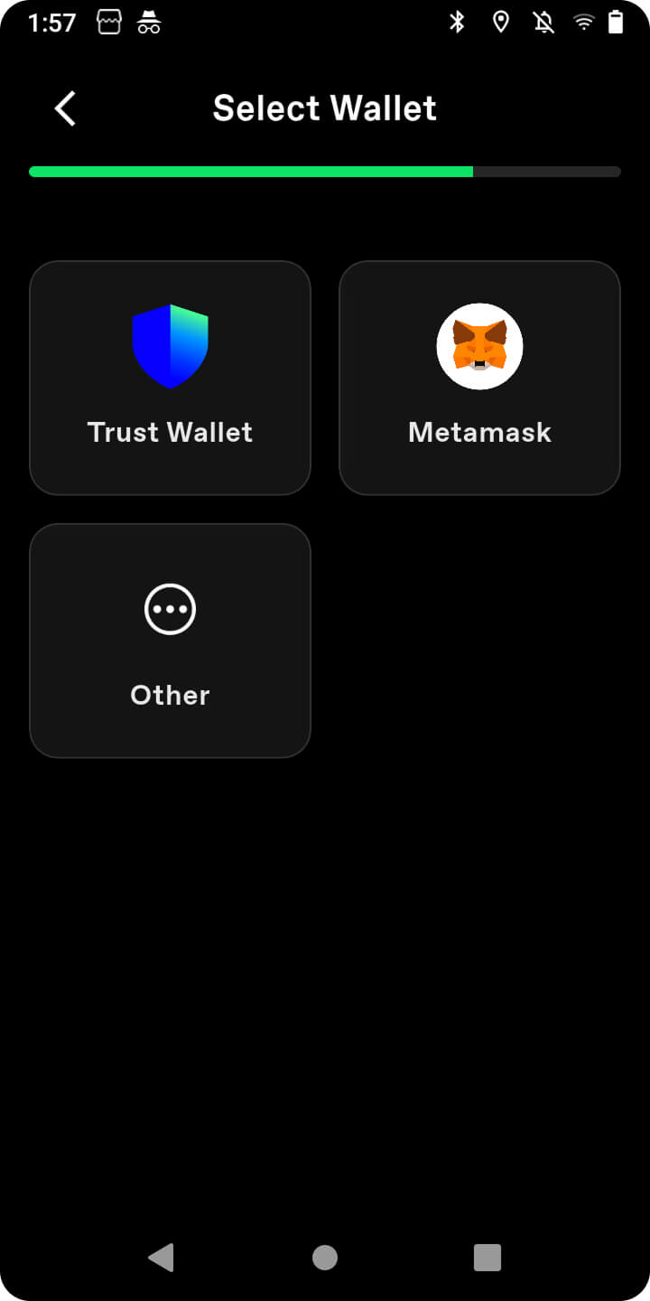 Choose a wallet